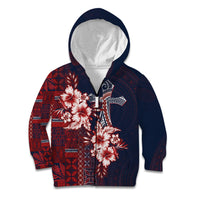 Samoa AIGA Mamanu Siapo Malu Motifs Kid Hoodie Flag Color