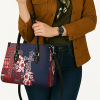 Samoa AIGA Mamanu Siapo Malu Motifs Leather Bag Flag Color