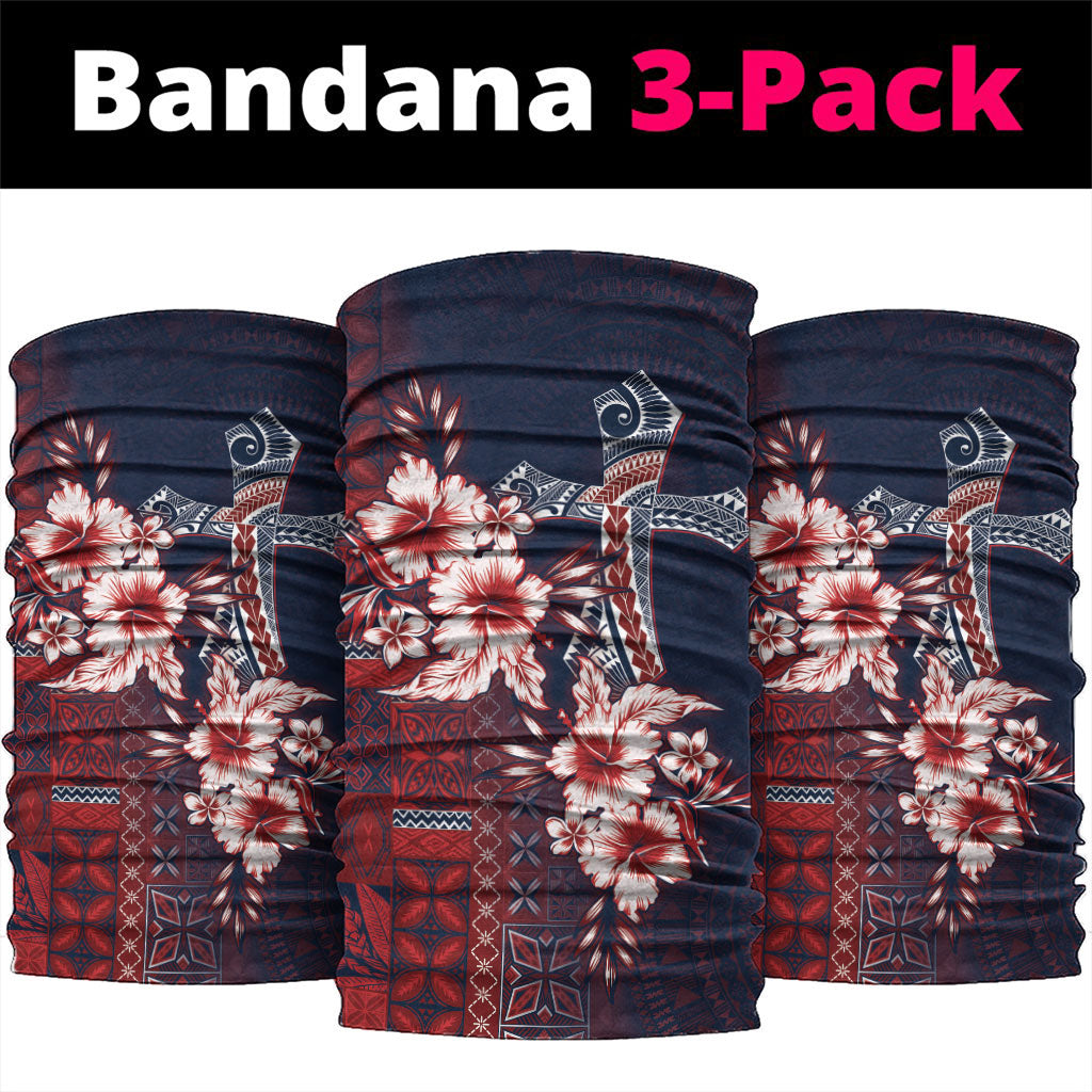 Samoa AIGA Mamanu Siapo Malu Motifs Neck Gaiter Flag Color