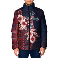 Samoa AIGA Mamanu Siapo Malu Motifs Padded Jacket Flag Color