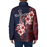 Samoa AIGA Mamanu Siapo Malu Motifs Padded Jacket Flag Color