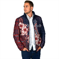 Samoa AIGA Mamanu Siapo Malu Motifs Padded Jacket Flag Color