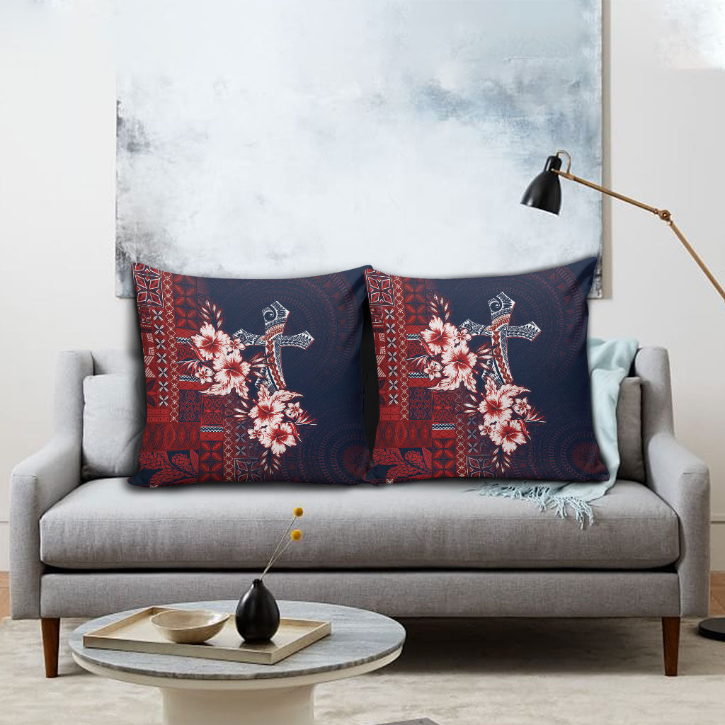 Samoa AIGA Mamanu Siapo Malu Motifs Pillow Cover Flag Color