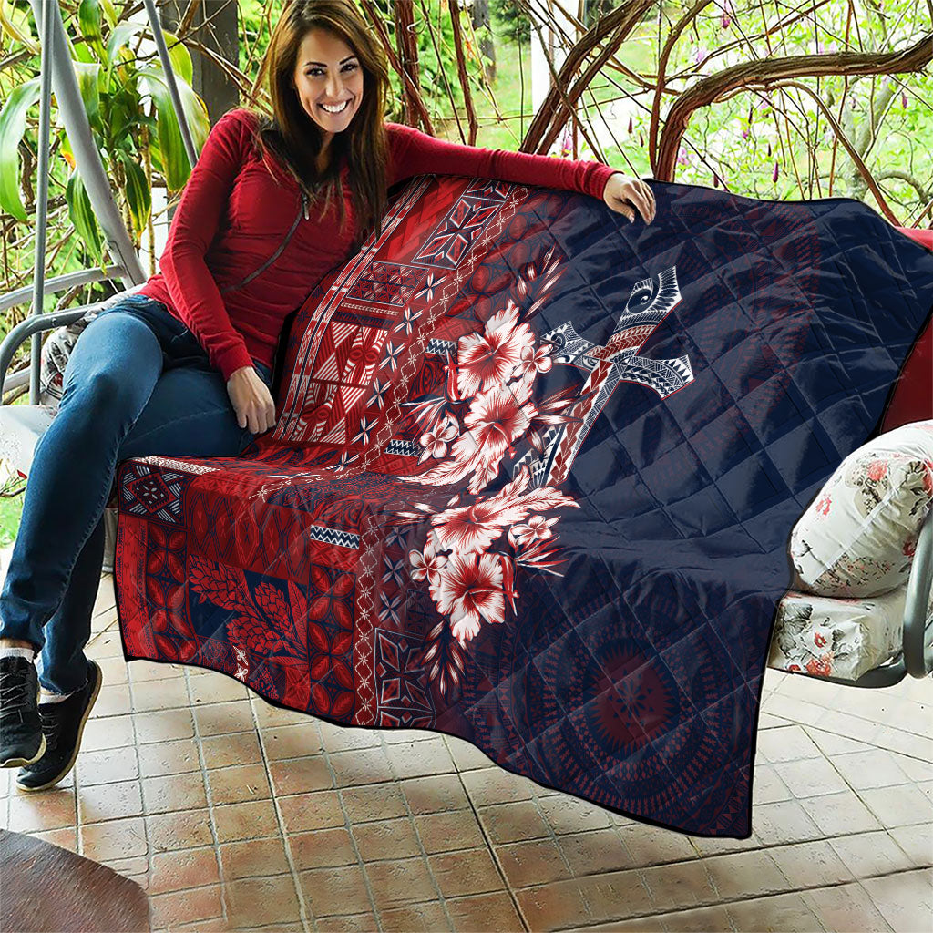 Samoa AIGA Mamanu Siapo Malu Motifs Quilt Flag Color