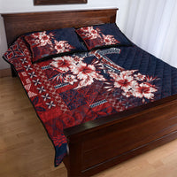 Samoa AIGA Mamanu Siapo Malu Motifs Quilt Bed Set Flag Color