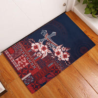 Samoa AIGA Mamanu Siapo Malu Motifs Rubber Doormat Flag Color