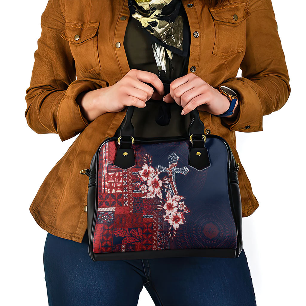 Samoa AIGA Mamanu Siapo Malu Motifs Shoulder Handbag Flag Color