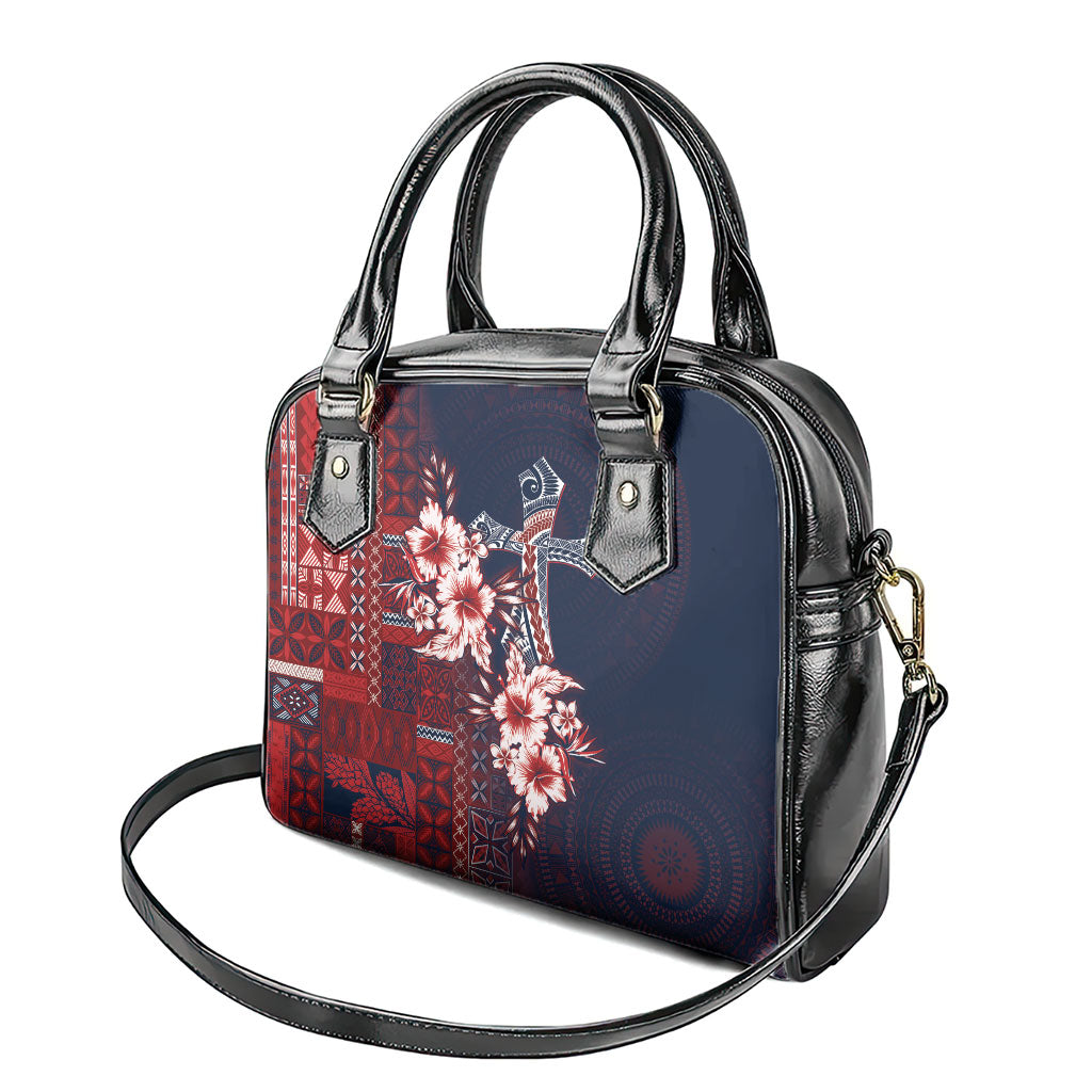 Samoa AIGA Mamanu Siapo Malu Motifs Shoulder Handbag Flag Color
