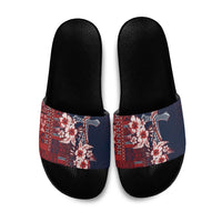Samoa AIGA Mamanu Siapo Malu Motifs Slide Sandals Flag Color