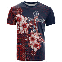 Samoa AIGA Mamanu Siapo Malu Motifs T Shirt Flag Color