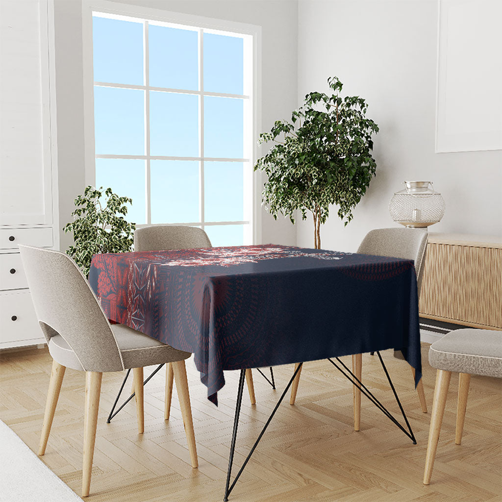 Samoa AIGA Mamanu Siapo Malu Motifs Tablecloth Flag Color