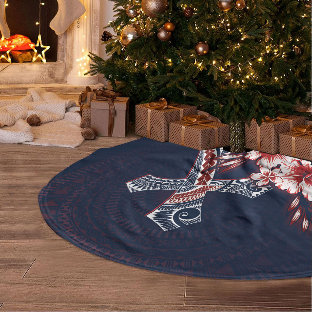 Samoa AIGA Mamanu Siapo Malu Motifs Tree Skirt Flag Color