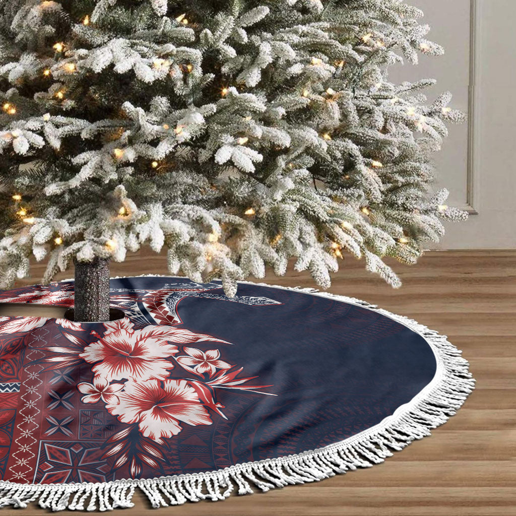 Samoa AIGA Mamanu Siapo Malu Motifs Tree Skirt Flag Color