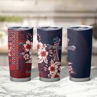 Samoa AIGA Mamanu Siapo Malu Motifs Tumbler Cup Flag Color