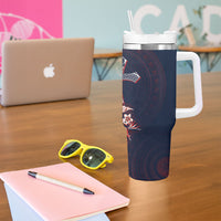 Samoa AIGA Mamanu Siapo Malu Motifs Tumbler With Handle Flag Color