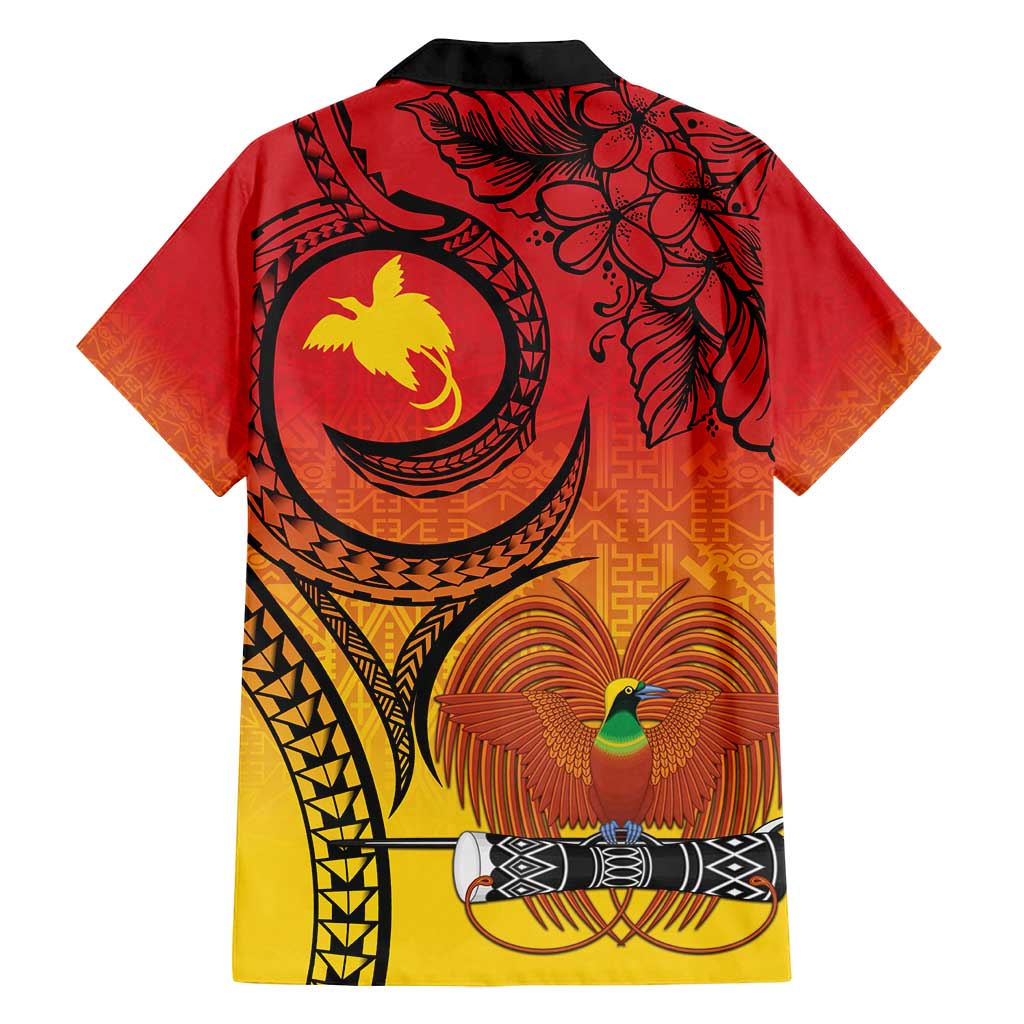 Papua New Guinea 50 Years Family Matching Summer Maxi Dress and Hawaiian Shirt Motuan Motifs
