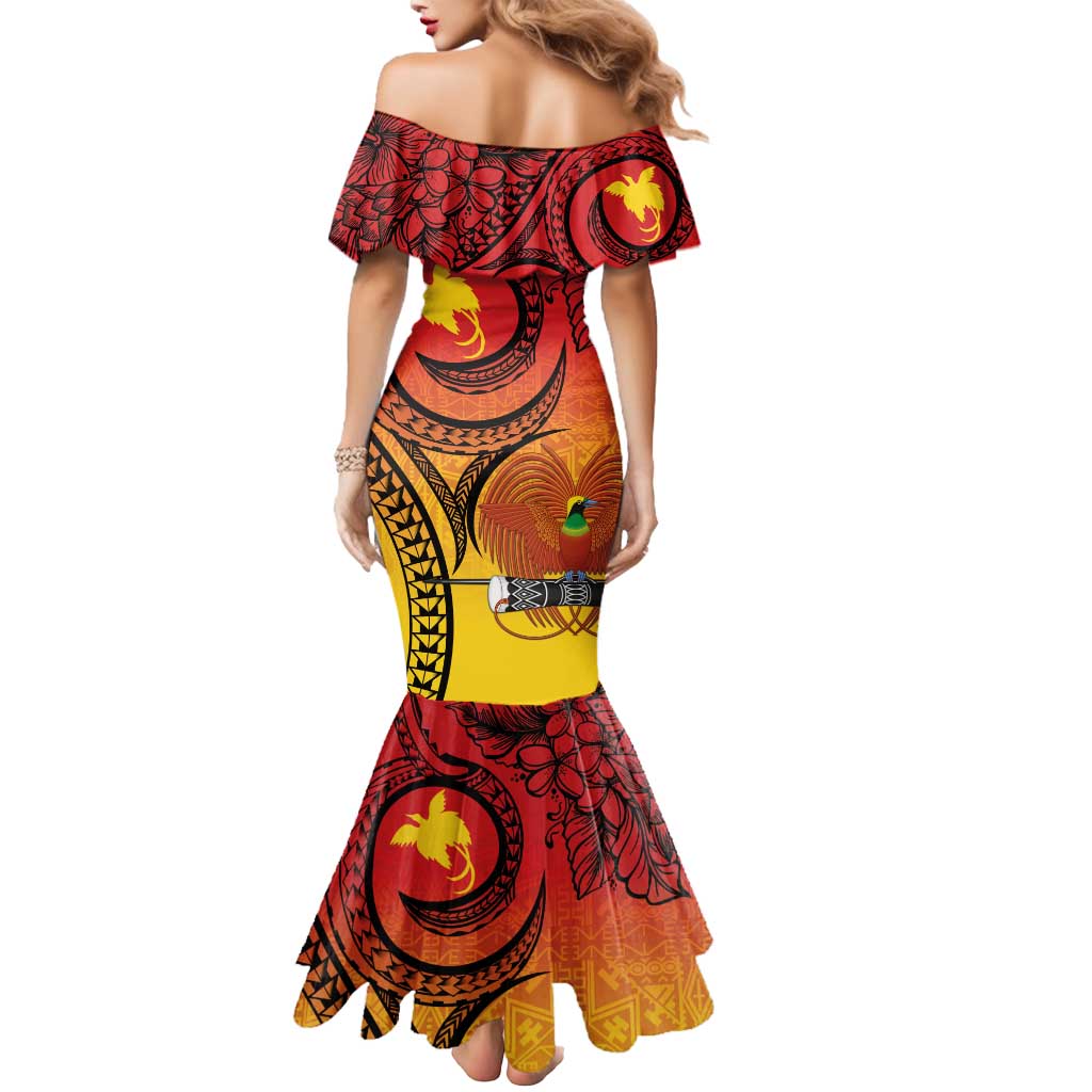 Papua New Guinea 50 Years Mermaid Dress Motuan Motifs