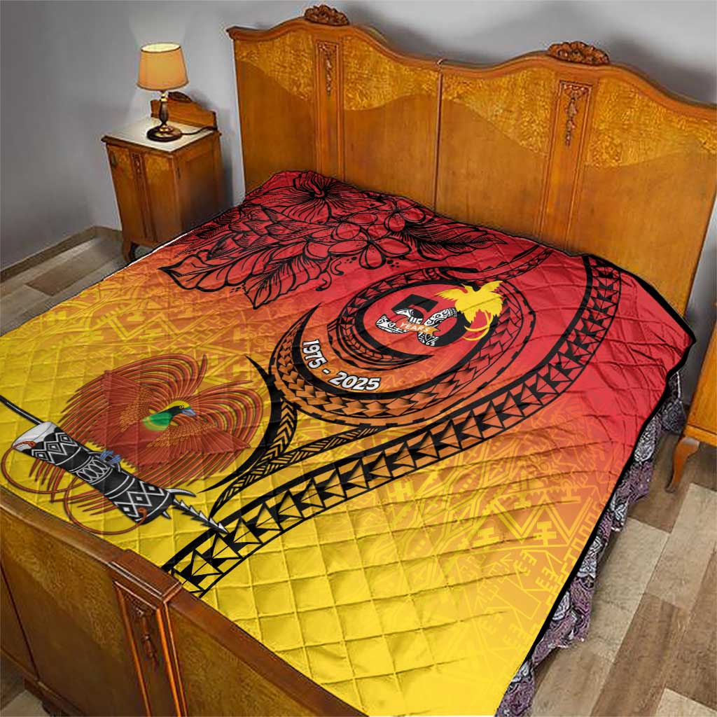 Papua New Guinea 50 Years Quilt Motuan Motifs