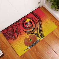 Papua New Guinea 50 Years Rubber Doormat Motuan Motifs LT7 - Polynesian Pride