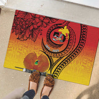 Papua New Guinea 50 Years Rubber Doormat Motuan Motifs LT7 - Polynesian Pride