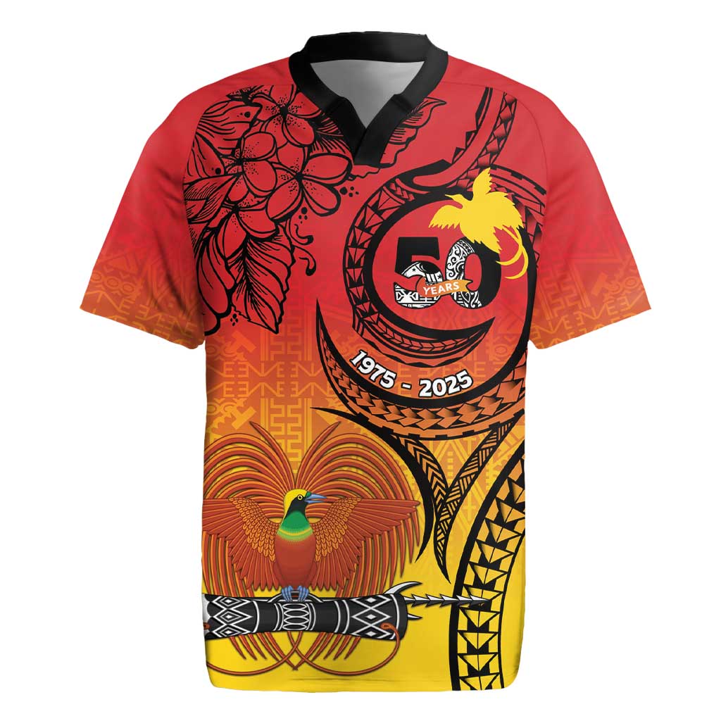 Papua New Guinea 50 Years Rugby Jersey Motuan Motifs
