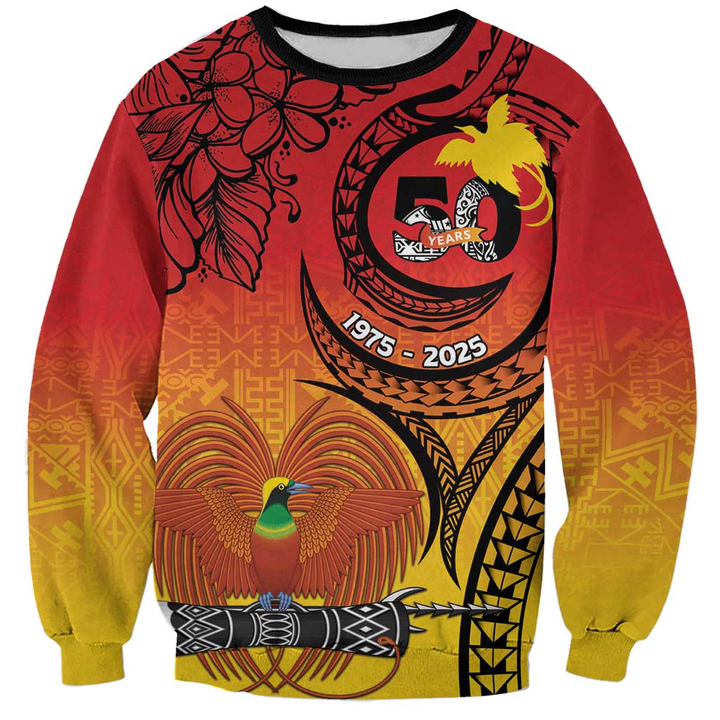 Papua New Guinea 50 Years Sweatshirt Motuan Motifs