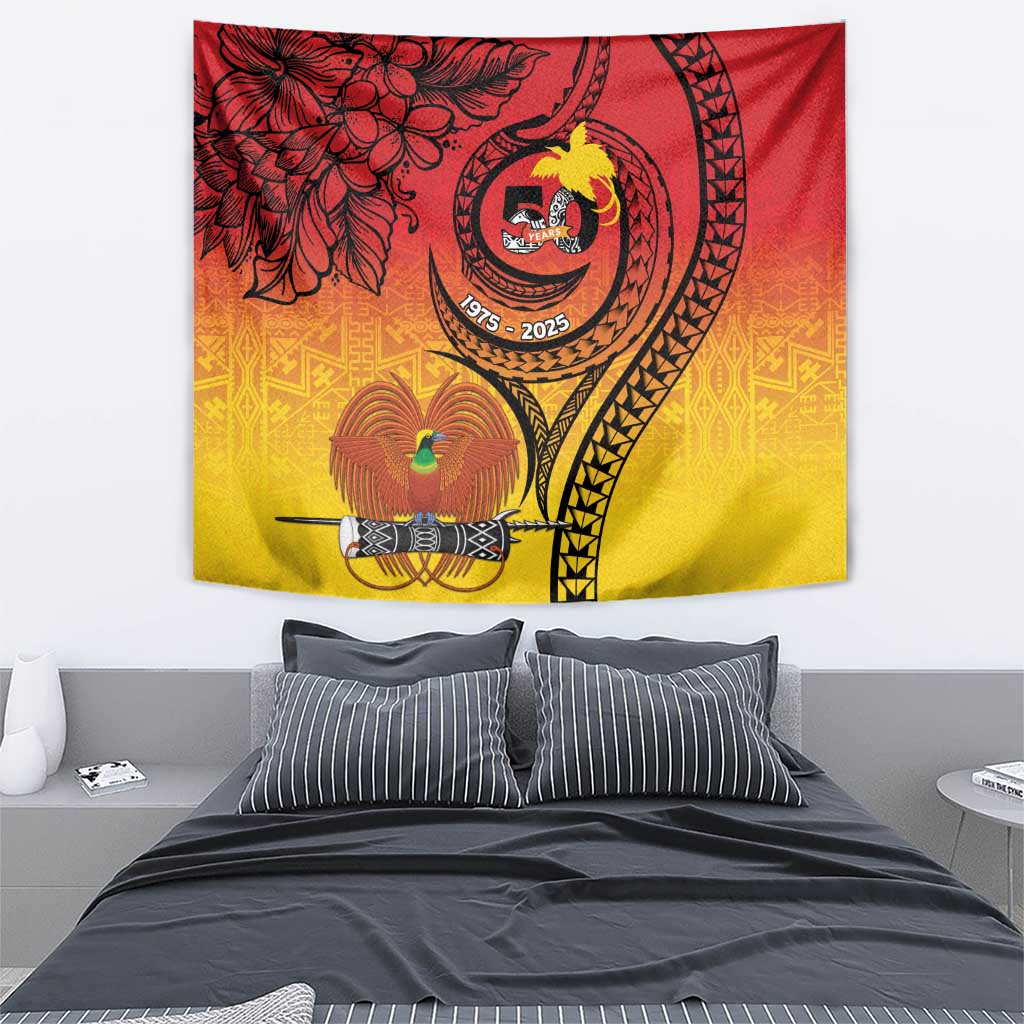 Papua New Guinea 50 Years Tapestry Motuan Motifs