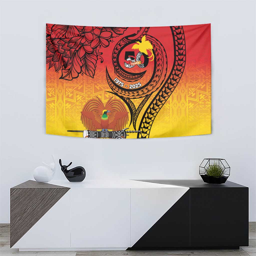 Papua New Guinea 50 Years Tapestry Motuan Motifs