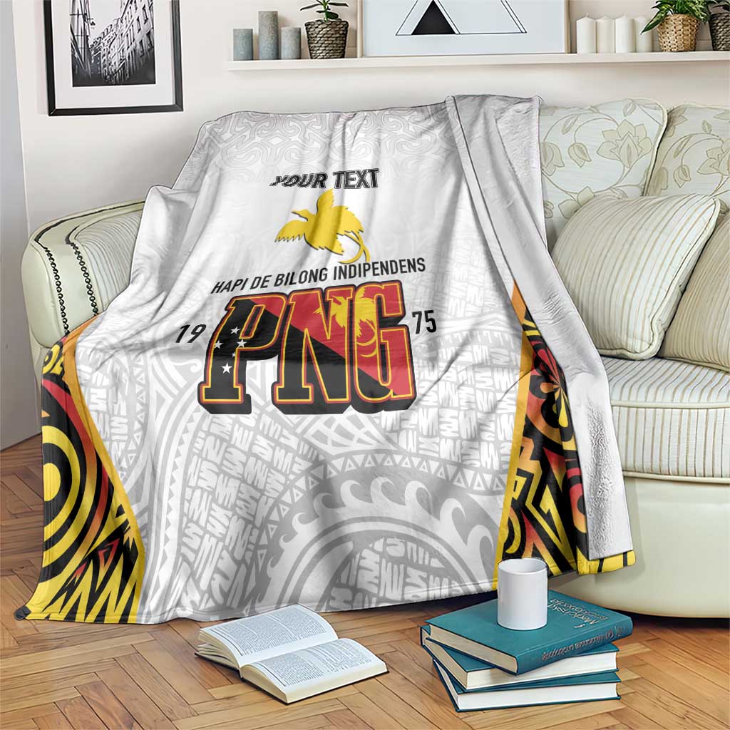 Personalized Papua New Guinea Blanket Hapi De bilong Indipendens PNG
