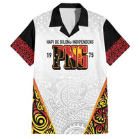 Personalized Papua New Guinea Family Matching Long Sleeve Bodycon Dress and Hawaiian Shirt Hapi De bilong Indipendens PNG LT7 Dad's Shirt - Short Sleeve White - Polynesian Pride