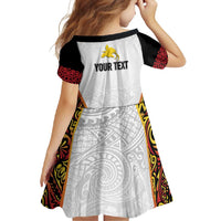 Personalized Papua New Guinea Family Matching Short Sleeve Bodycon Dress and Hawaiian Shirt Hapi De bilong Indipendens PNG LT7 - Polynesian Pride