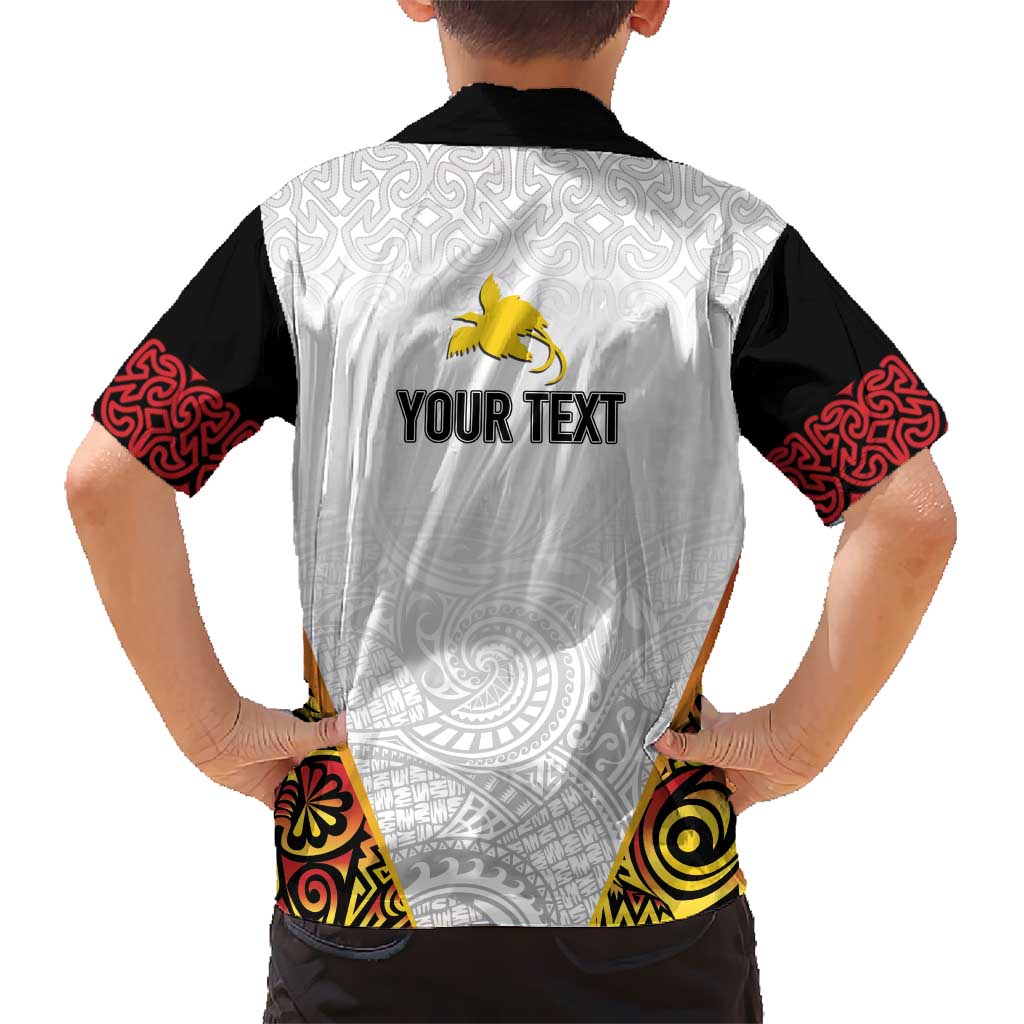 Personalized Papua New Guinea Kid Hawaiian Shirt Hapi De bilong Indipendens PNG