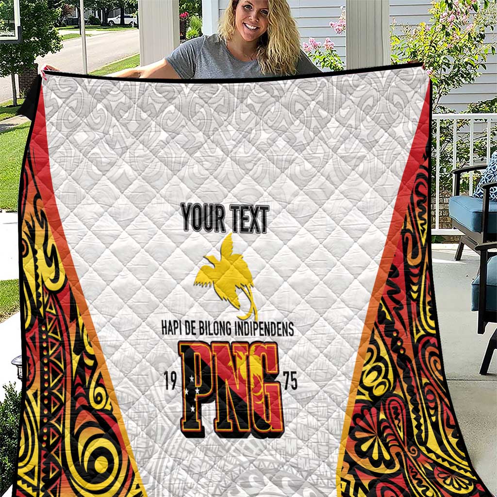 Personalized Papua New Guinea Quilt Hapi De bilong Indipendens PNG