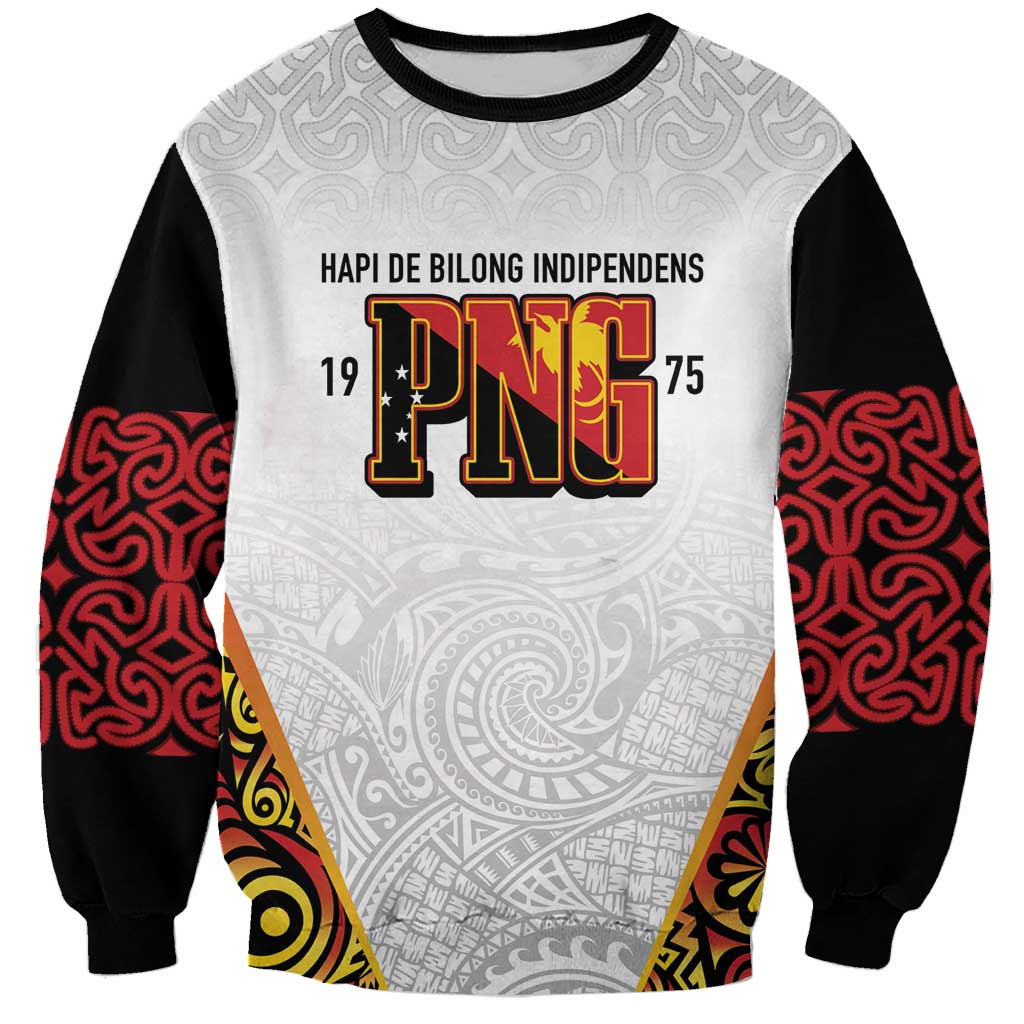 Personalized Papua New Guinea Sweatshirt Hapi De bilong Indipendens PNG