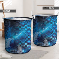 Aotearoa Taniko Matariki Laundry Basket Cosmic Blue