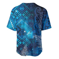 Aotearoa Taniko Matariki Baseball Jersey Cosmic Blue LT7 - Polynesian Pride