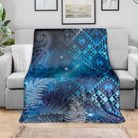 Aotearoa Taniko Matariki Blanket Cosmic Blue LT7 - Polynesian Pride