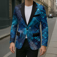 Aotearoa Taniko Matariki Blazer Cosmic Blue