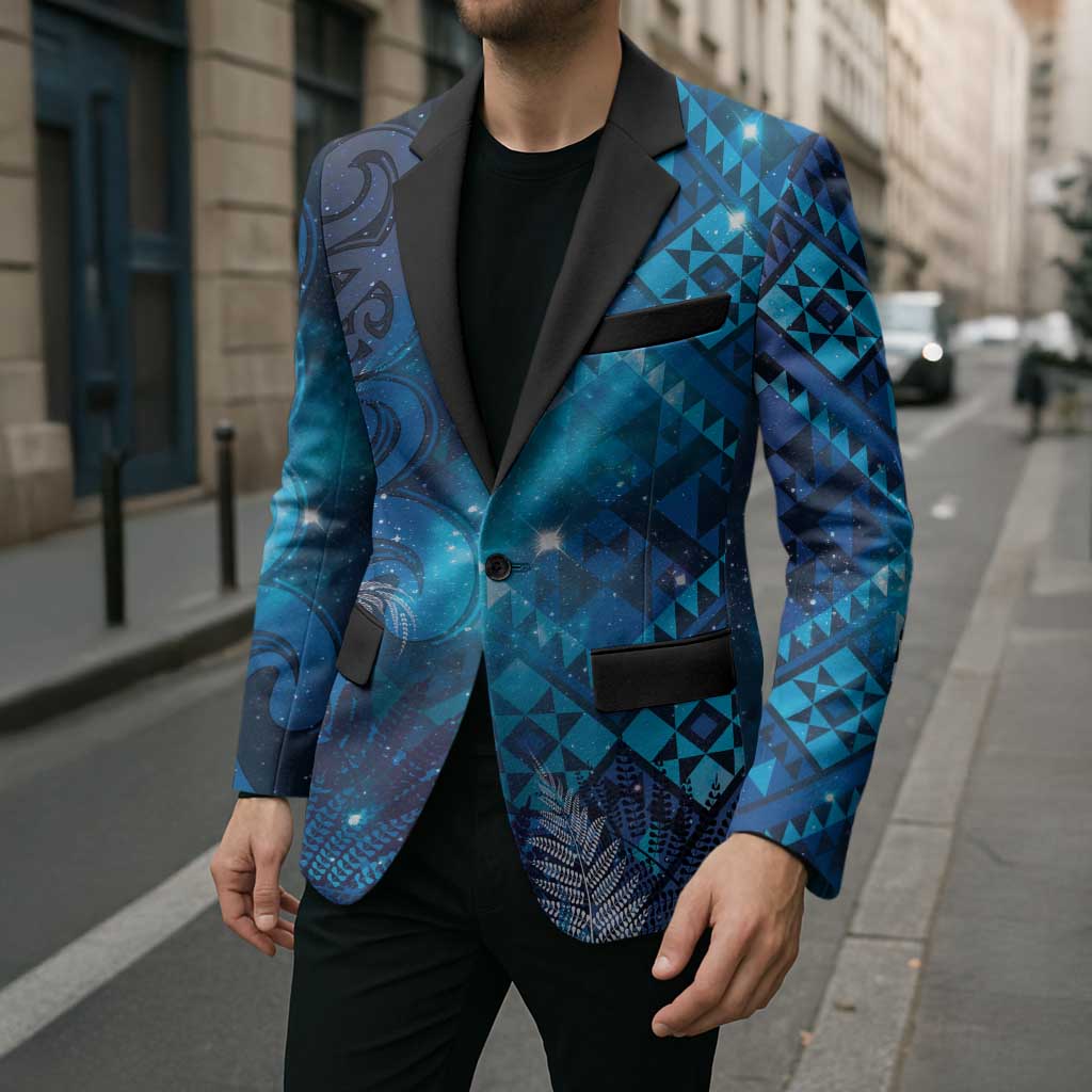Aotearoa Taniko Matariki Blazer Cosmic Blue