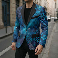 Aotearoa Taniko Matariki Blazer Cosmic Blue