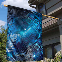 Aotearoa Taniko Matariki Garden Flag Cosmic Blue