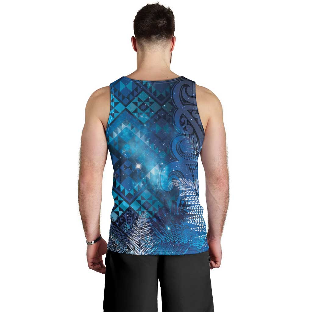 Aotearoa Taniko Matariki Men Tank Top Cosmic Blue