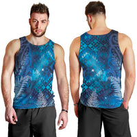 Aotearoa Taniko Matariki Men Tank Top Cosmic Blue