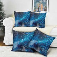 Aotearoa Taniko Matariki Pillow Cover Cosmic Blue