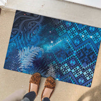 Aotearoa Taniko Matariki Rubber Doormat Cosmic Blue