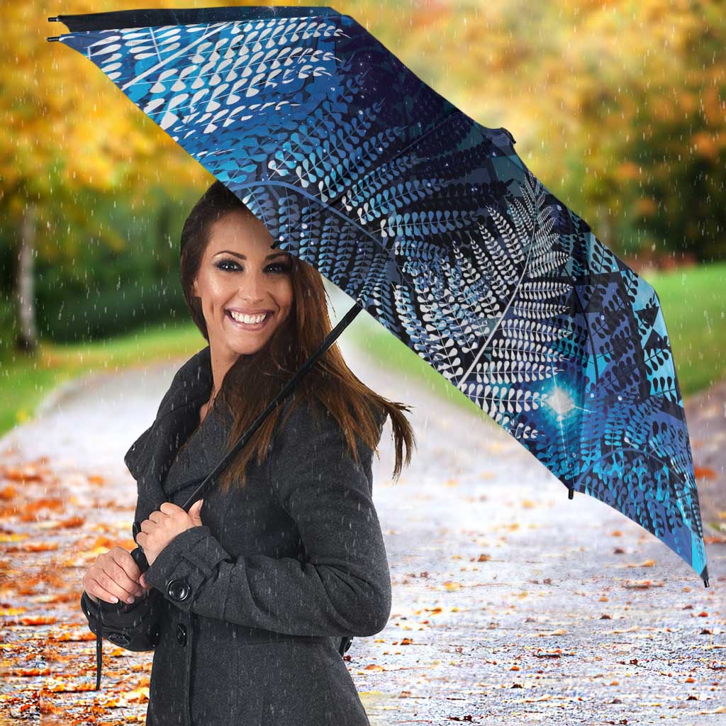 Aotearoa Taniko Matariki Umbrella Cosmic Blue