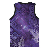 Aotearoa Taniko Matariki Basketball Jersey Cosmic Violet