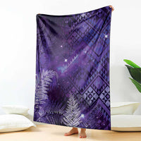 Aotearoa Taniko Matariki Blanket Cosmic Violet