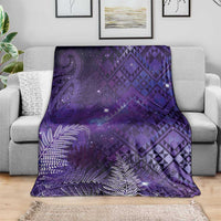 Aotearoa Taniko Matariki Blanket Cosmic Violet