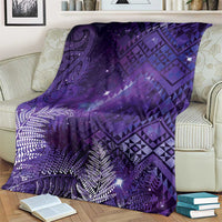 Aotearoa Taniko Matariki Blanket Cosmic Violet